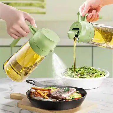 Olive Oil Sprayer and Oil Dispenser 500ml 2 in 1