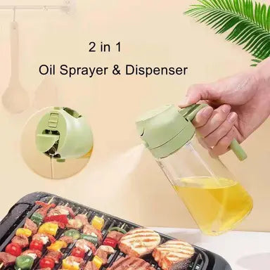 Olive Oil Sprayer and Oil Dispenser 500ml 2 in 1