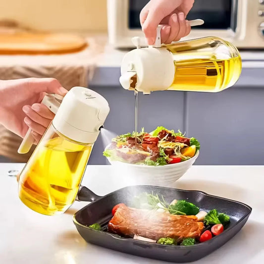 Olive Oil Sprayer and Oil Dispenser 500ml 2 in 1