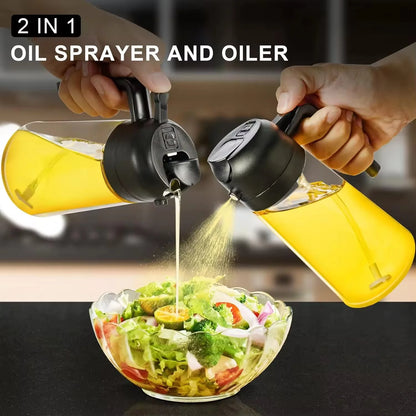 Olive Oil Sprayer and Oil Dispenser 500ml 2 in 1